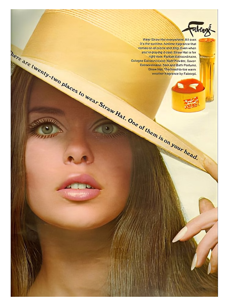 Brut Parfums Prestige Faberge Straw Hat