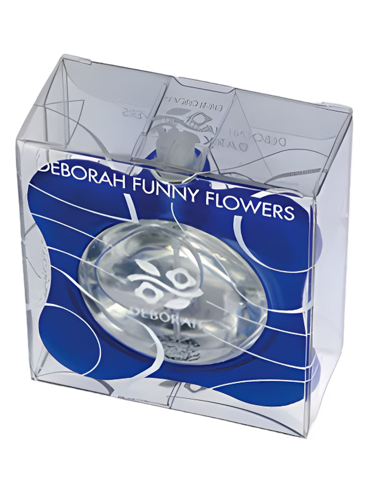 Deborah Funny Flowers Dark Blue