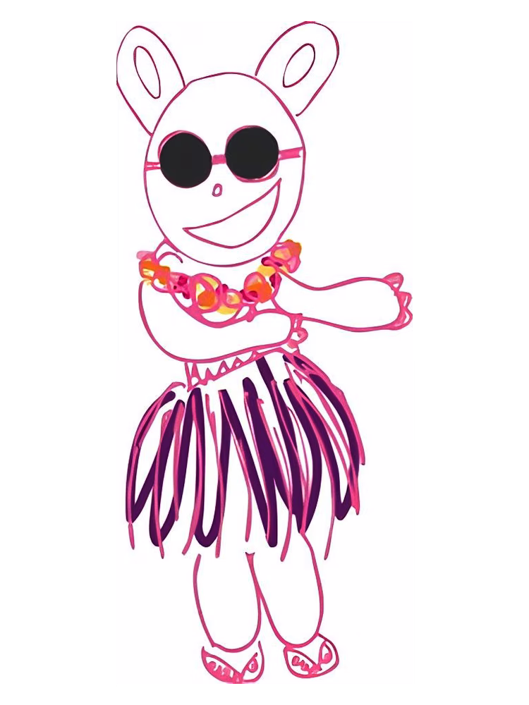 Smell Bent Little Miss Panda Gets Lei’d