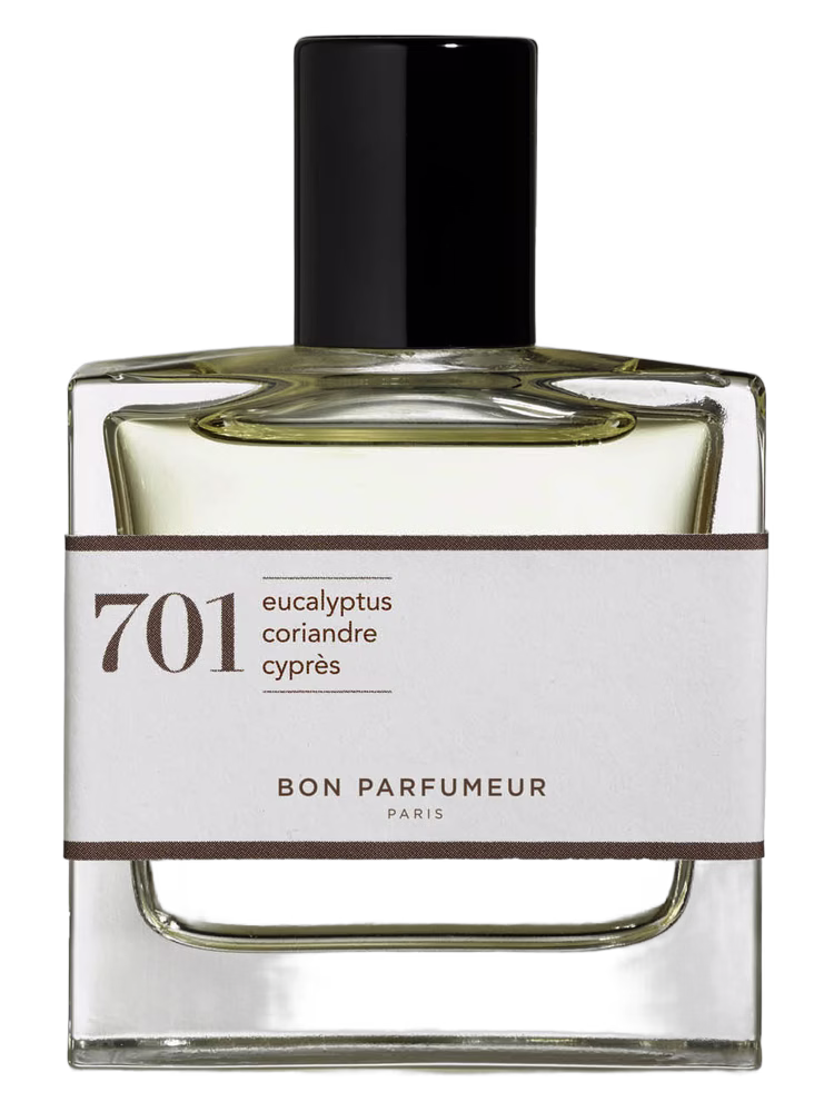 Bon Parfumeur 701 eucalyptus, amber, white wood