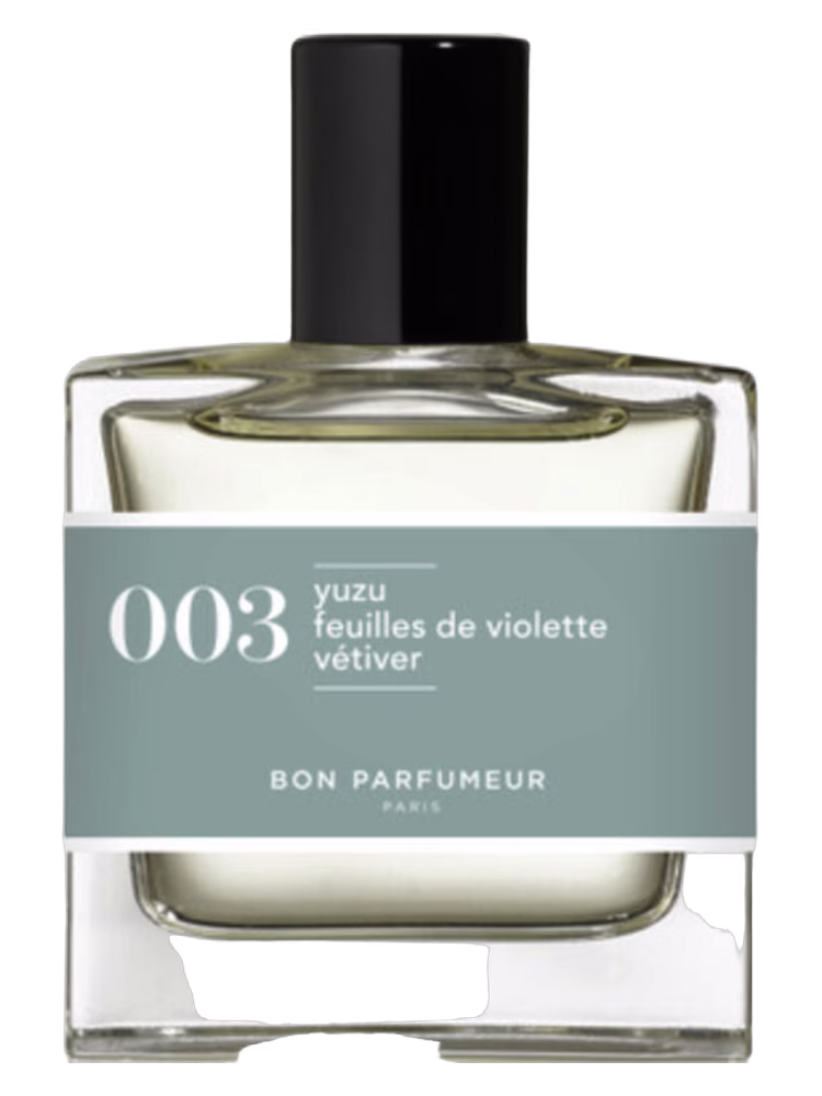 Bon Parfumeur 003 yuzu feuilles de violette, vétiver
