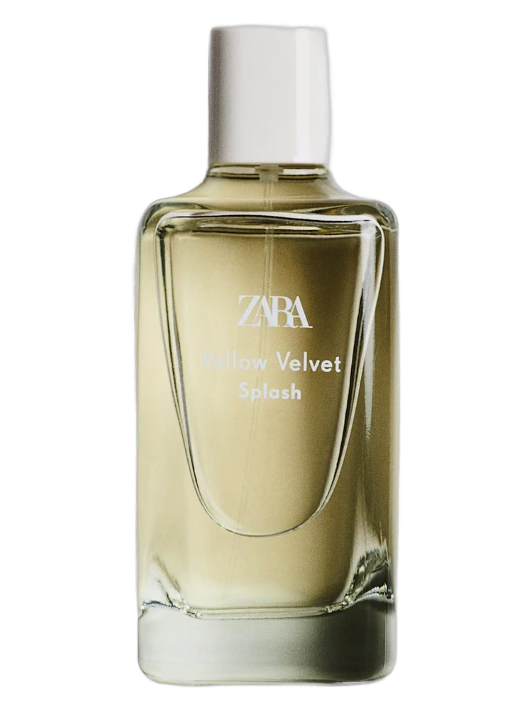 Zara Yellow Velvet Splash