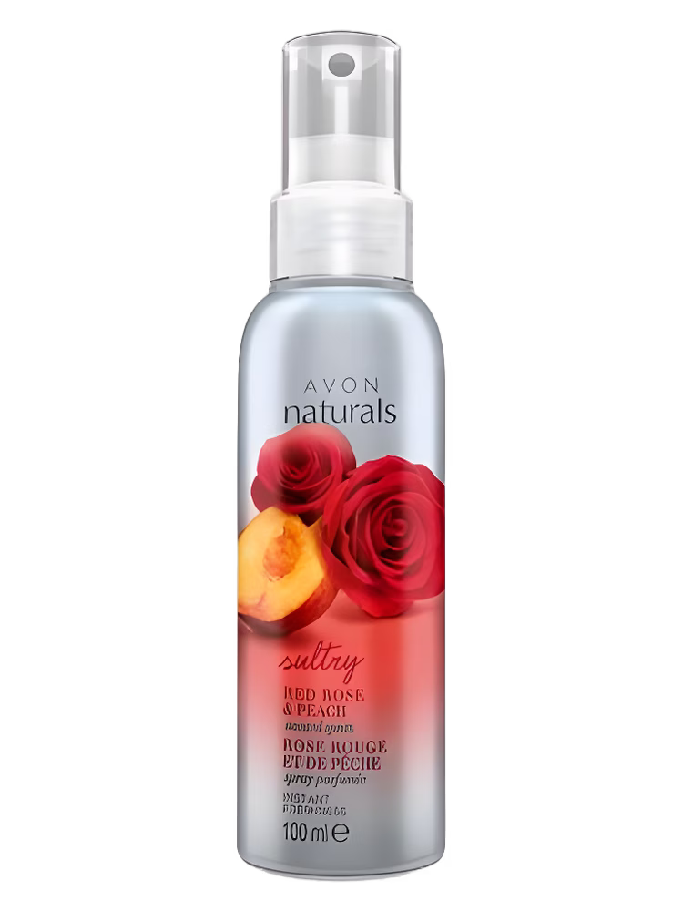 Avon Sultry Red Rose & Peach