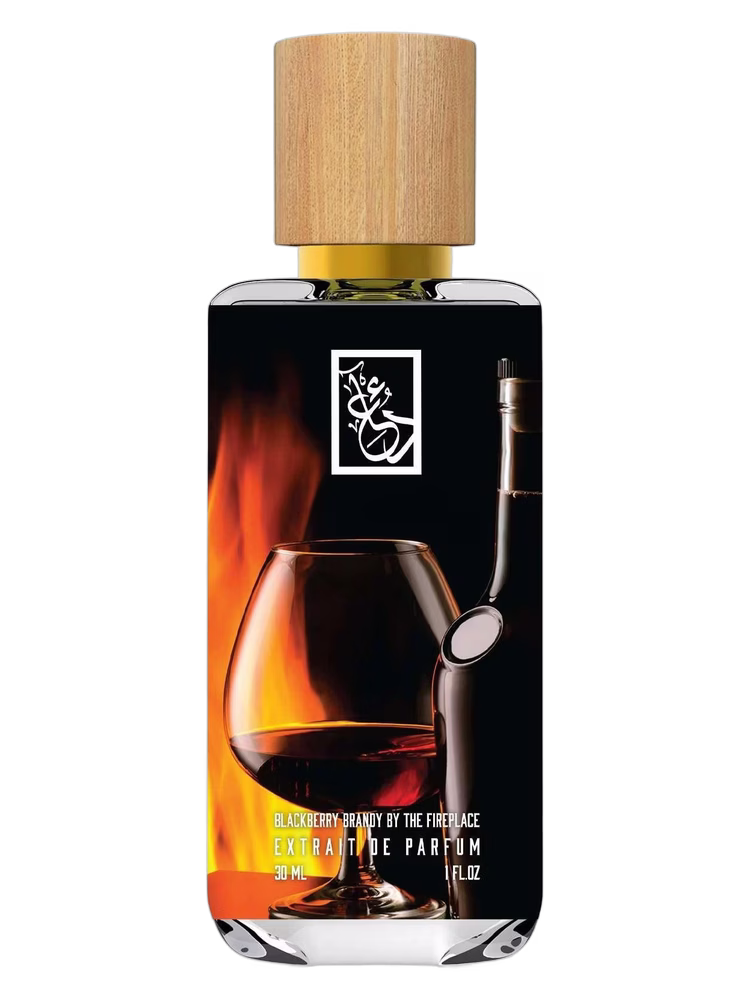 The Dua Brand Blackberry Brandy by the Fireplace